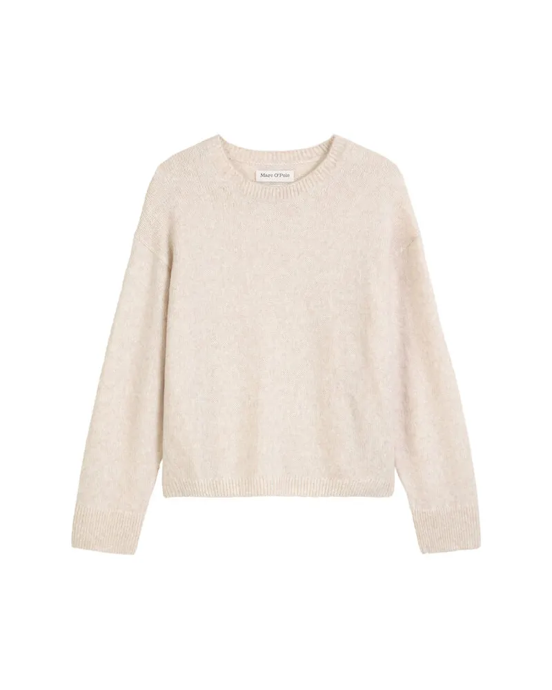Marc O'Polo Damen Strickpullover aus Wollmix Stein