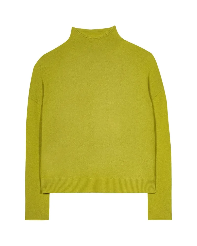 Luisa Cerano Damen Strickpullover aus Wolle und Kaschmir Grün
