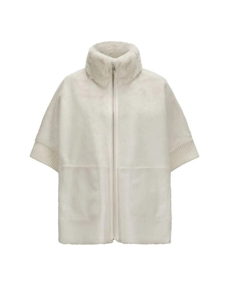 Milestone Damen Teddyweste zum Wenden MSAUDREY Creme