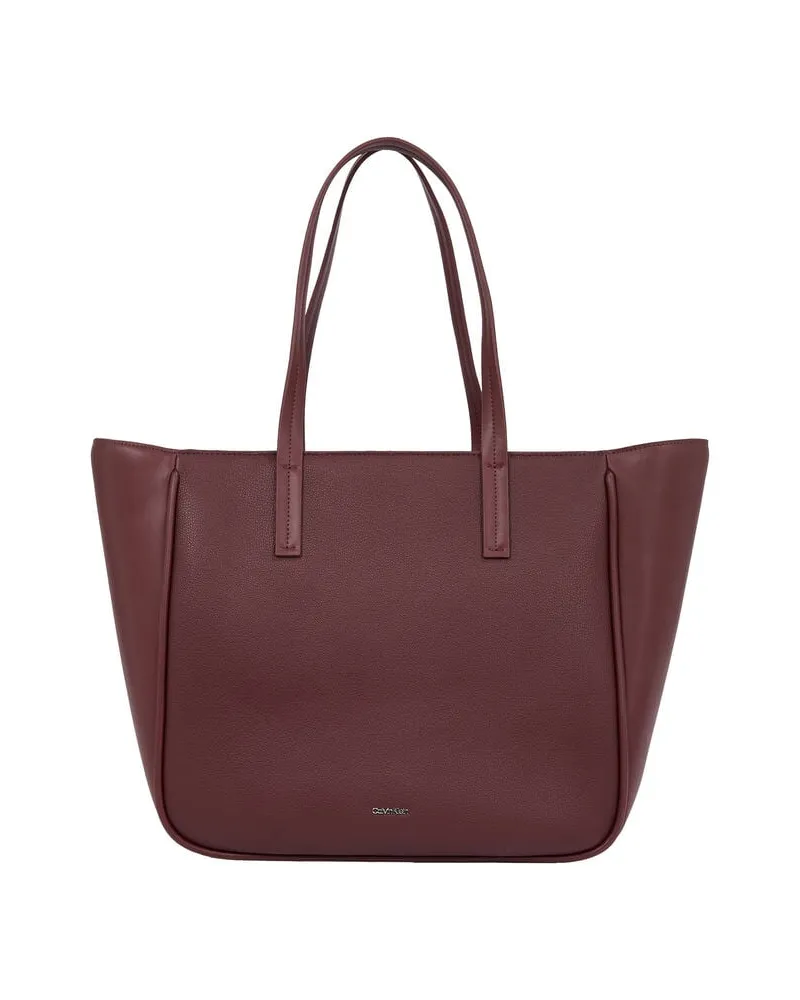 Calvin Klein Damen Shopper Bordeaux