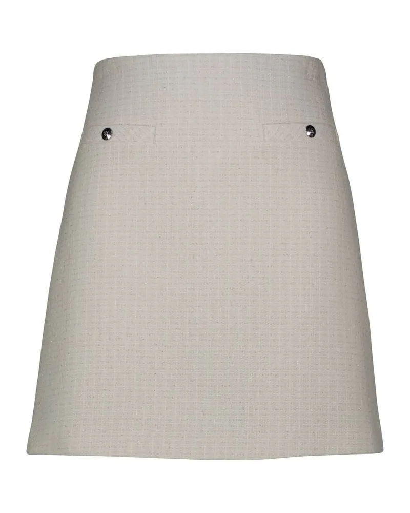 HUGO BOSS Damen Minirock mit Boucle-Struktur RABRINA Grün