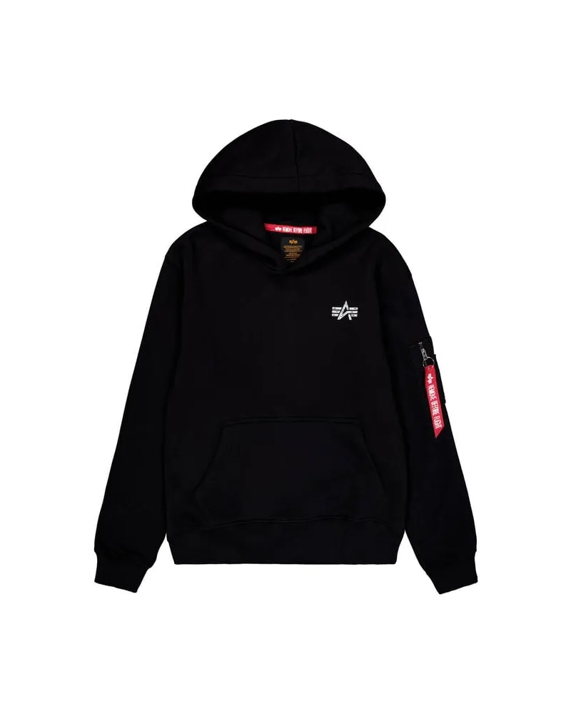 Alpha Industries Herren Hoodie SIGNATURE BP Regular Fit Schwarz