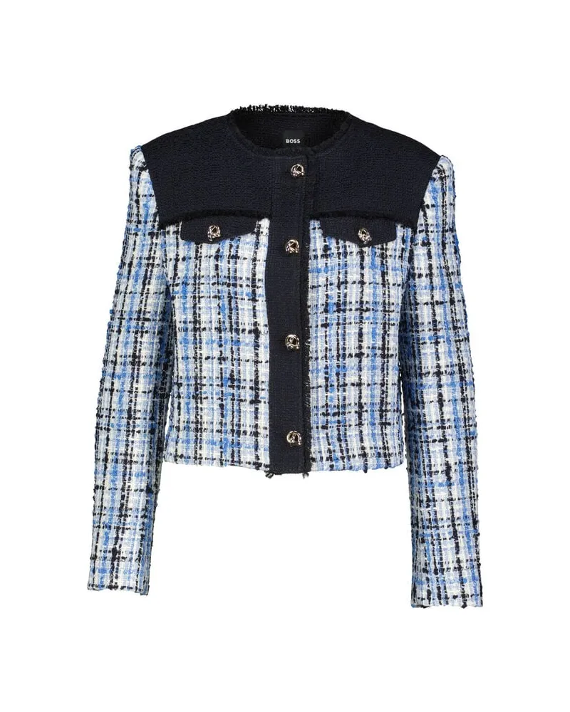 HUGO BOSS Damen Blazer JOSOLA Regular Fit Blau