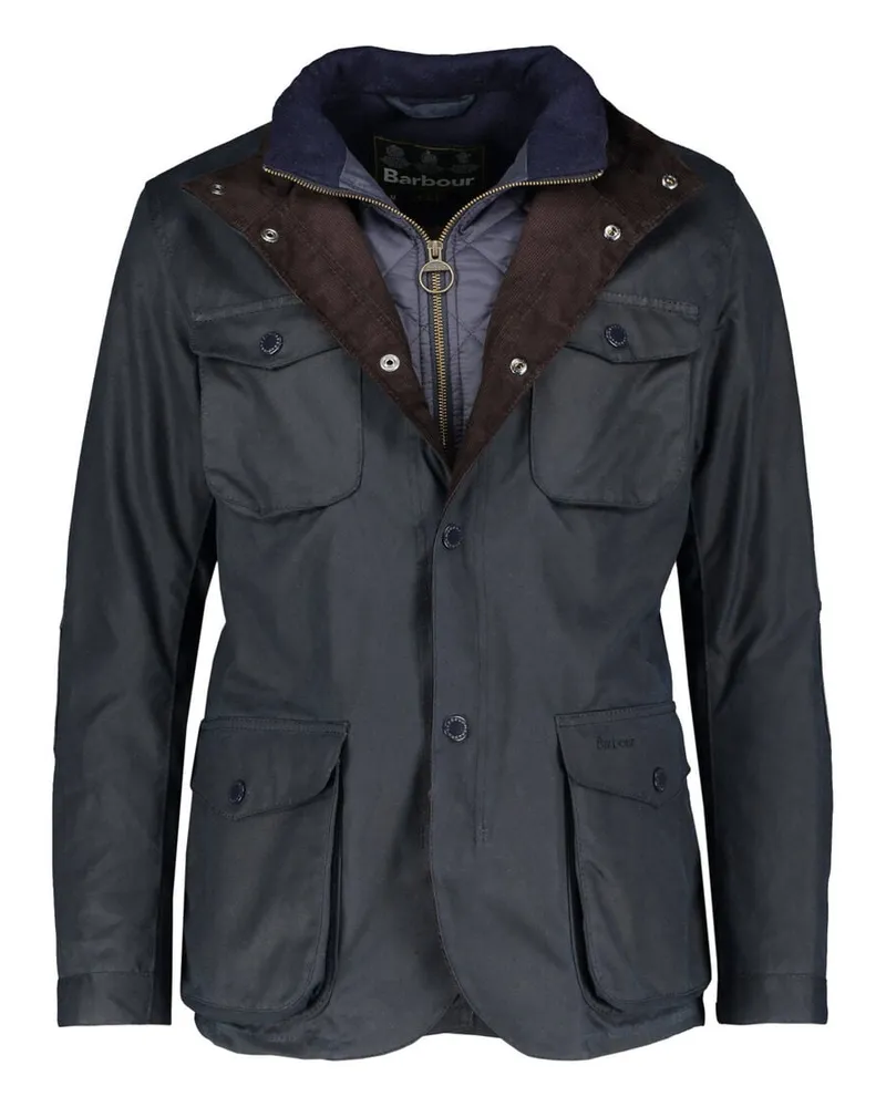 Barbour Herren Wachsjacke OGSTON Marine