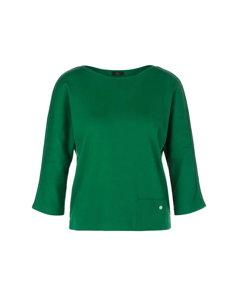 Marc Cain Damen T-Shirt 3/4-Ärmel Grün