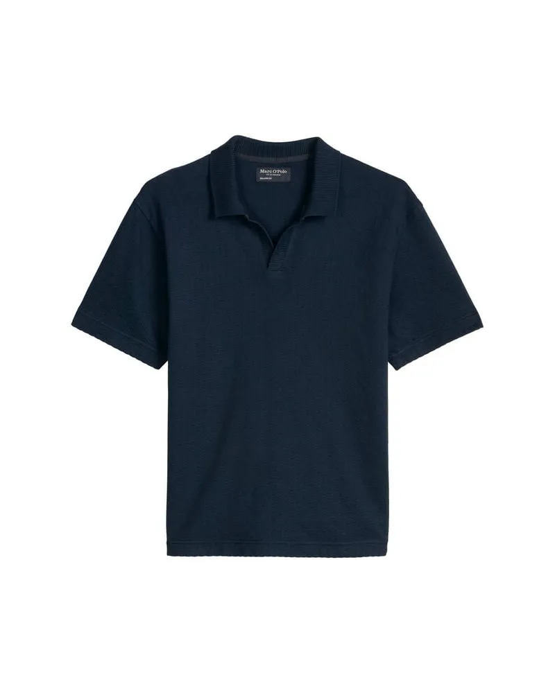 Marc O'Polo Herren Poloshirt aus Bio-Baumwolle Navy