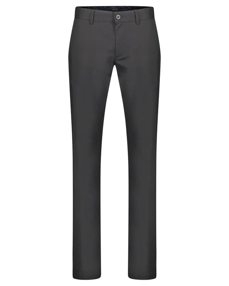 Alberto Herren Hose aus Gabardine LOU CERAMICA Regular Fit Schwarz