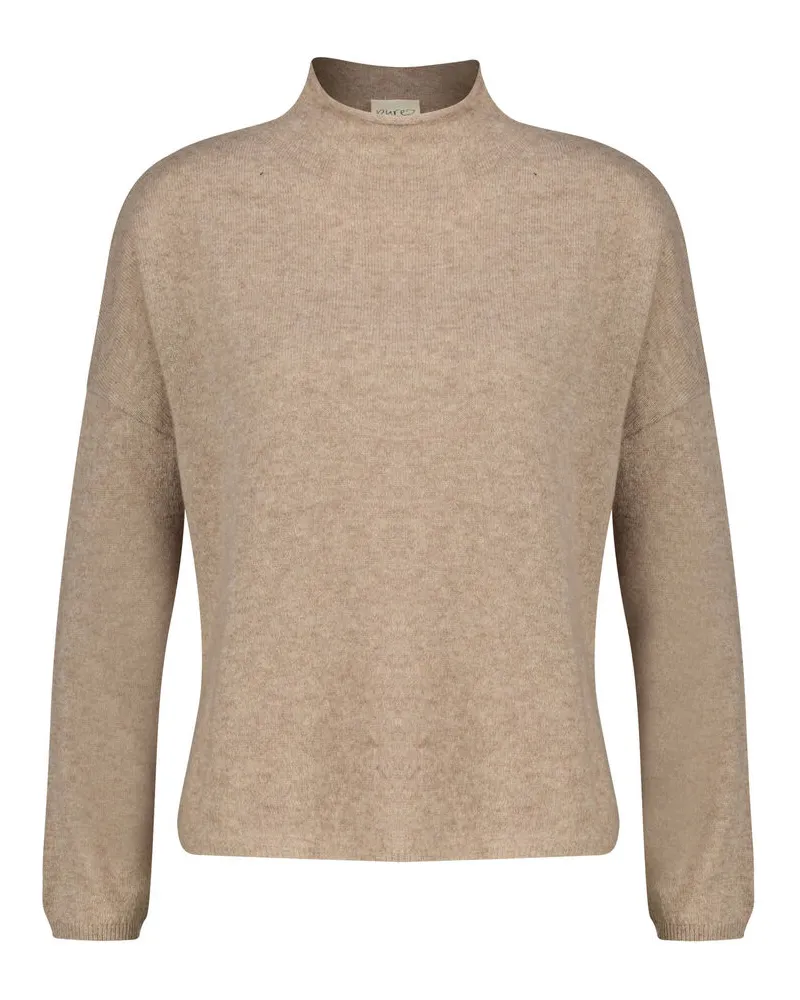 pure Damen Kaschmirpullover Sand
