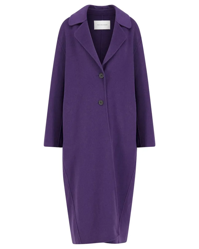 Iris von Arnim Damen Doubleface-Mantel Kaschmir und Schurwolle DYNA Oversized Fit Lila