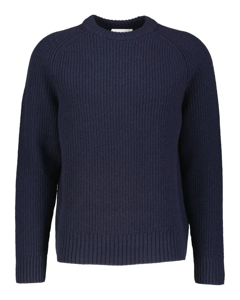 Closed Herren Strickpullover aus Wolle Marine