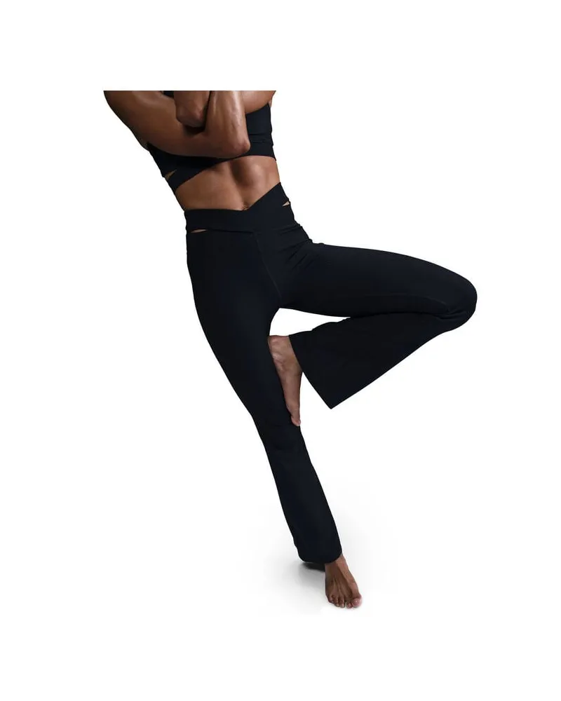 Nike Damen Trainingshose ZENVY RIB Schwarz