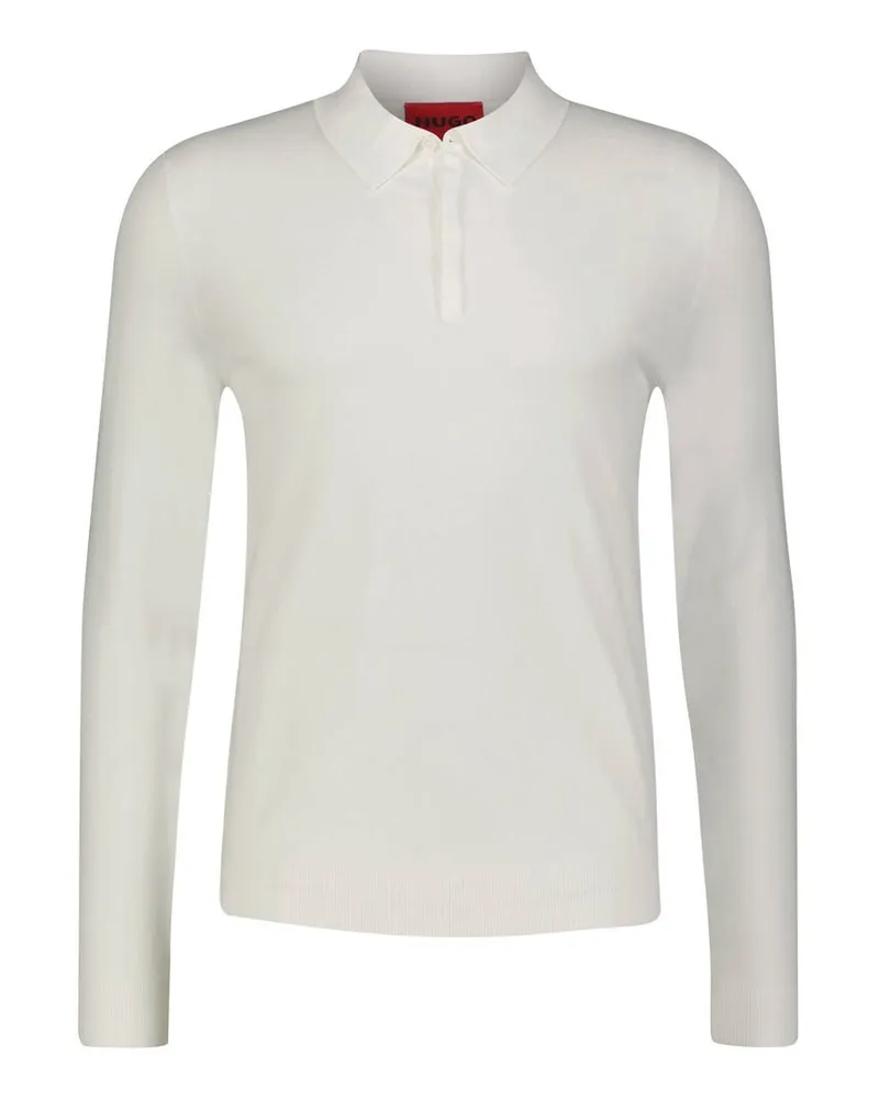 HUGO BOSS Herren Strickpullover SAN PIPPO-CV Slim Fit Weiss
