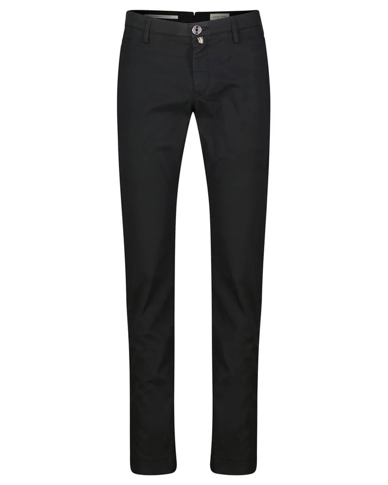 Jacob Cohën Herren Chinohose PANTALONE BOBBY Slim Fit Schwarz