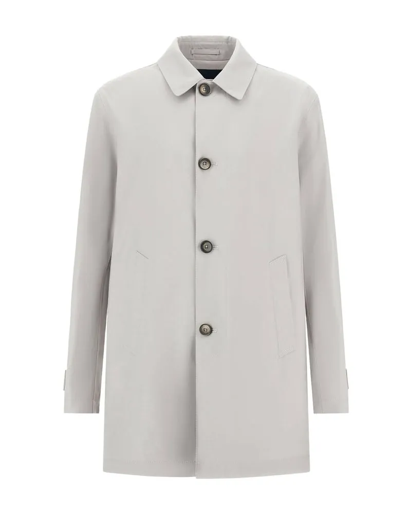 Herno Herren Regenmantel aus 3 Layers Wool Storm Anthrazit