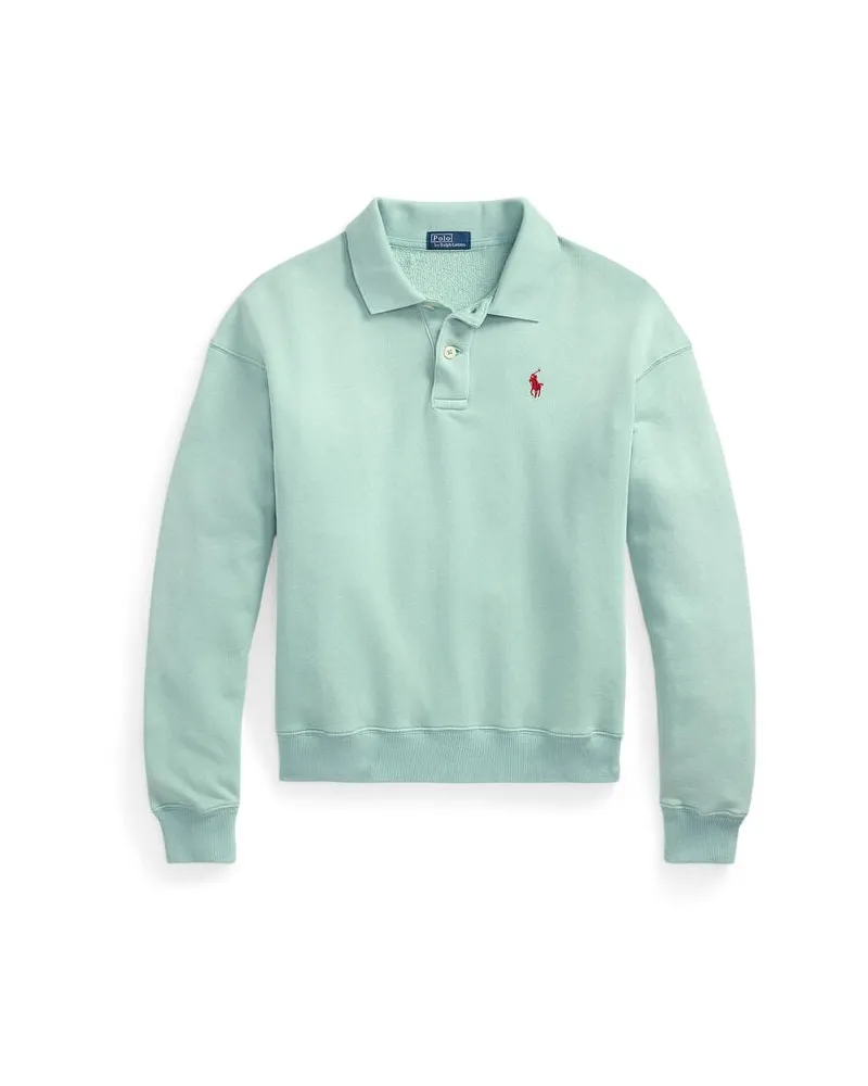 Ralph Lauren Damen Sweatshirt mit Polokragen Grün