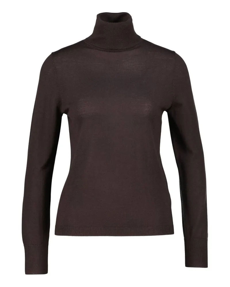 ALLUDE Damen Rollkragenpullover aus Wolle Braun