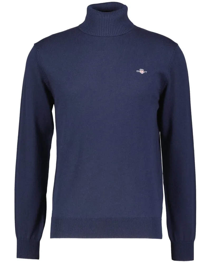 Gant Herren Rollkragenpullover mit Wolle Marine