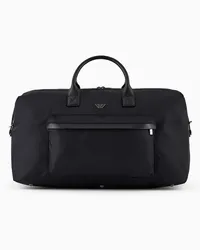 Emporio Armani Asv Weekender aus Recyceltem Nylon Schwarz