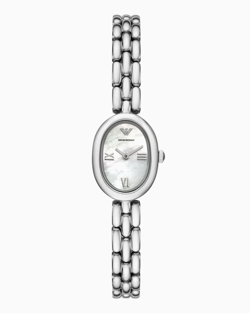Emporio Armani Zweizeigeruhr mit Armband aus Edelstahl Mehrfarbig