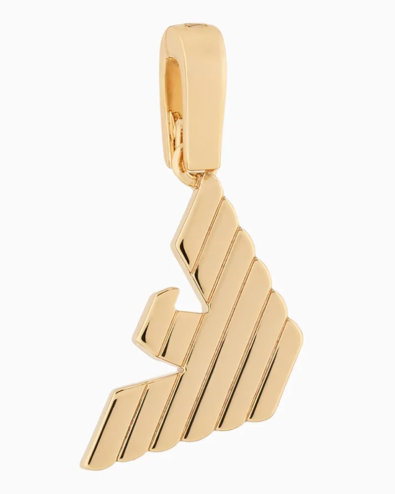 Emporio Armani Goldfarbener Messing-Anhänger Mehrfarbig
