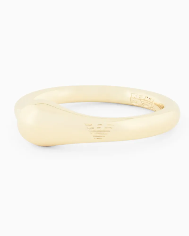 Emporio Armani Bandring aus goldfarbenem Messing Mehrfarbig