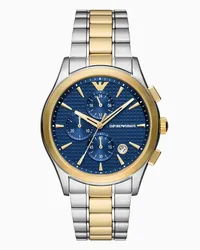 Emporio Armani Chronograph aus Zweifarbigem Edelstahl Gold