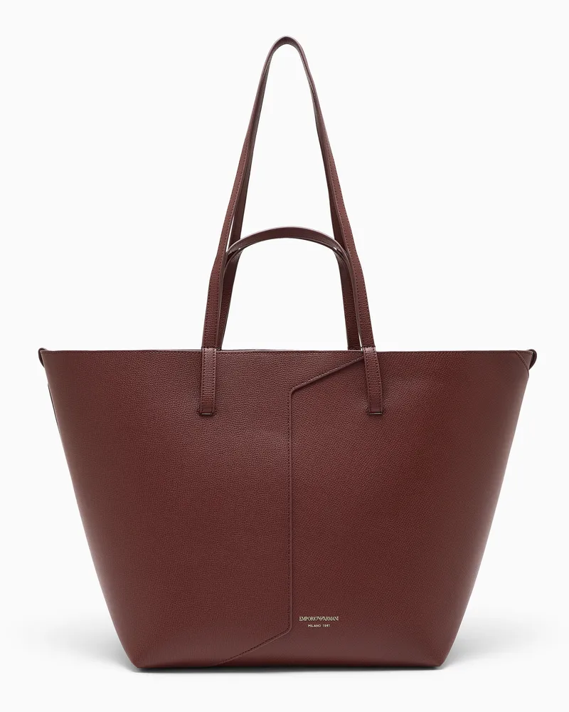 Emporio Armani Shopper aus Leder Emporio Armani 1981 Burgunderrot