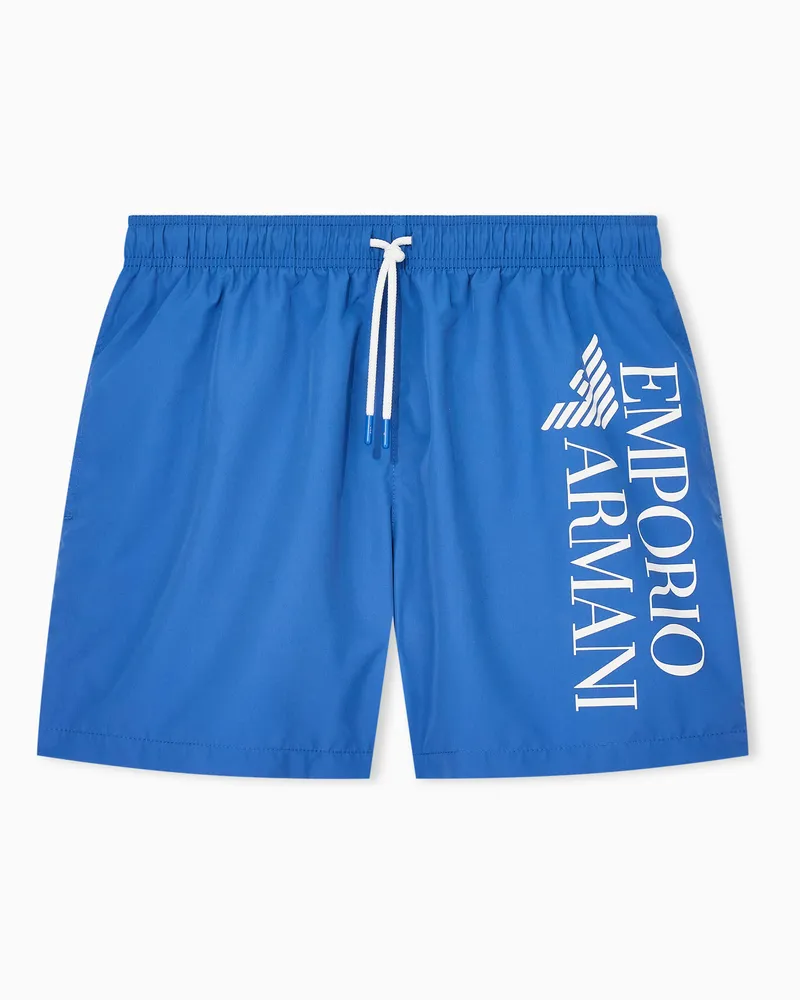 Emporio Armani Strand-Boxershorts Hellblau
