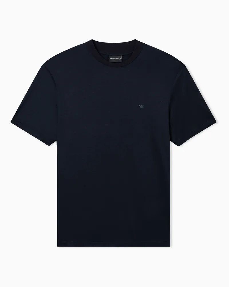Emporio Armani Regular Fit T-Shirts Marineblau