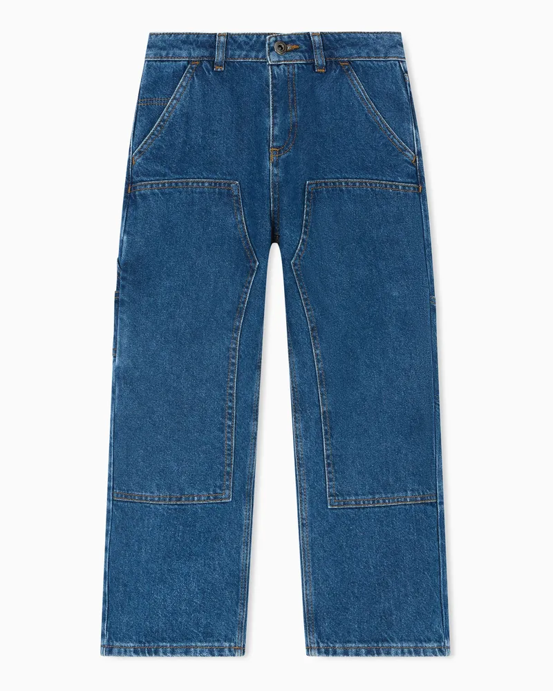Emporio Armani Jeans in Loose Fit aus Denim Blau