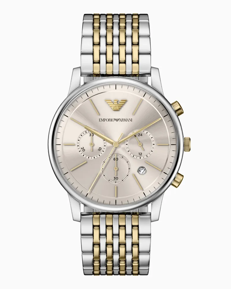 Emporio Armani Quarz-Chronograph-Uhr Mehrfarbig