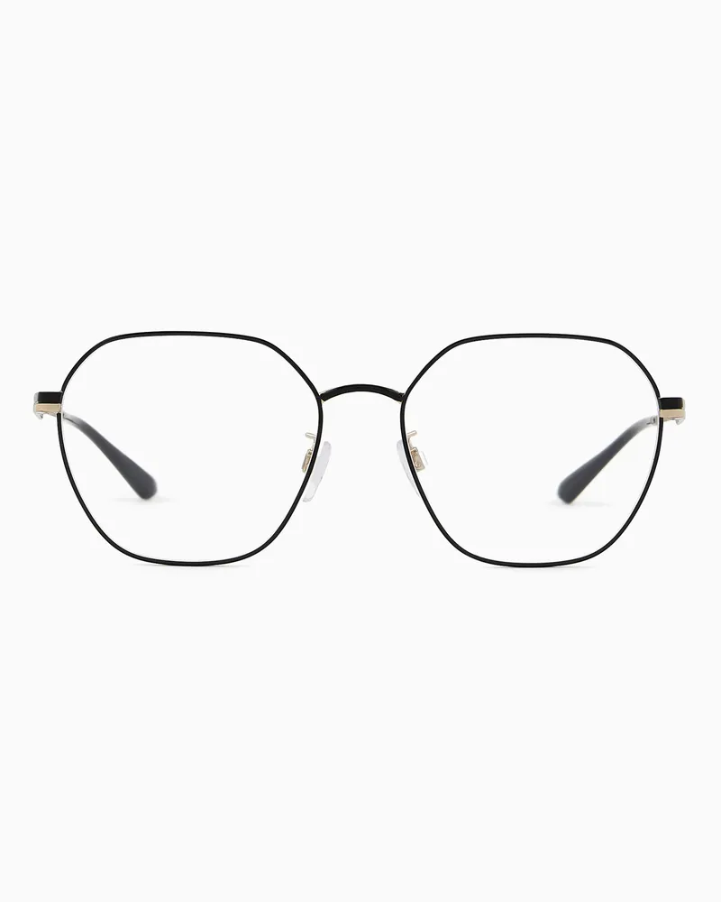 Emporio Armani Runde Brille für Damen Goldfarben