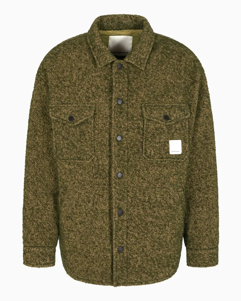 Emporio Armani Blouson aus Bouclé-Wollmischung aus der New York Sonderkollektion Braun