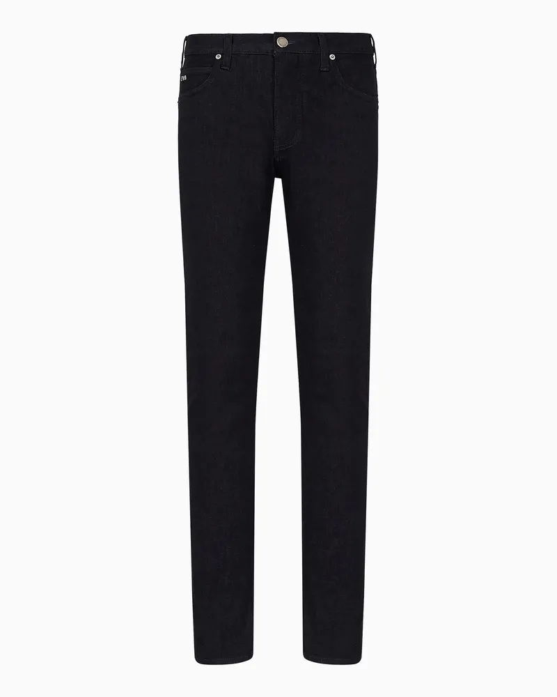 Emporio Armani Jeans J45 in Regular Fit aus Komfort-Denim und Twill Blau