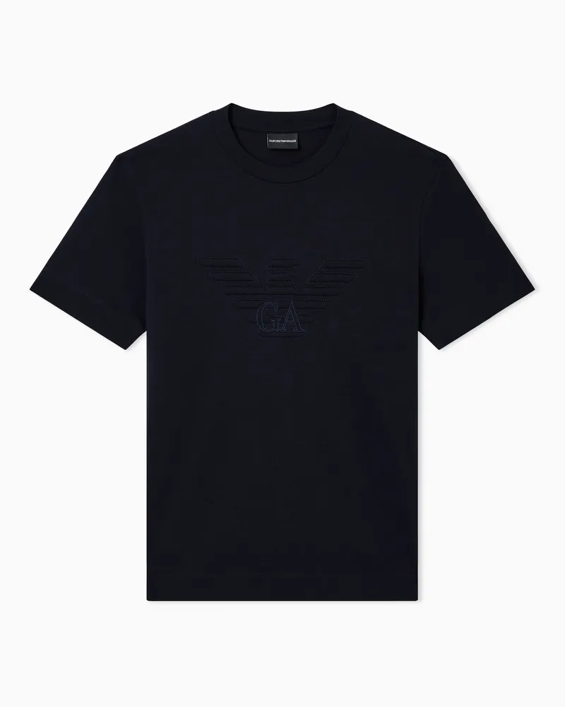 Emporio Armani Slim Fit T-Shirts Marineblau