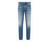 J06 Slim-fit-jeans aus Stretch-denim mit Rinse-waschung und Schmutziger Optik