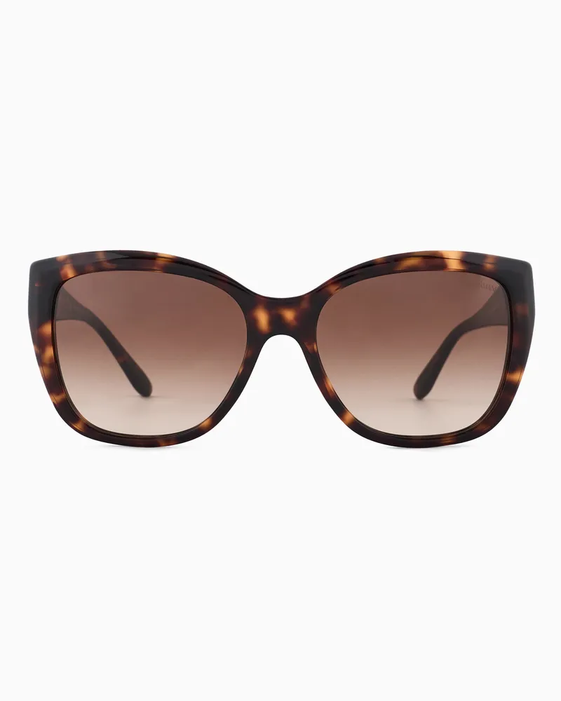 Emporio Armani Sonnenbrille für Damen mit Cat-Eye-Fassung Braun