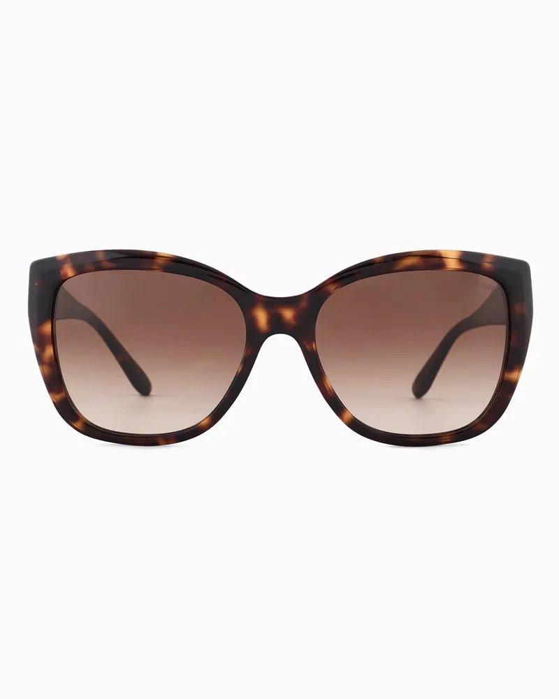 Emporio Armani Sonnenbrille für Damen mit Cat-Eye-Fassung Braun