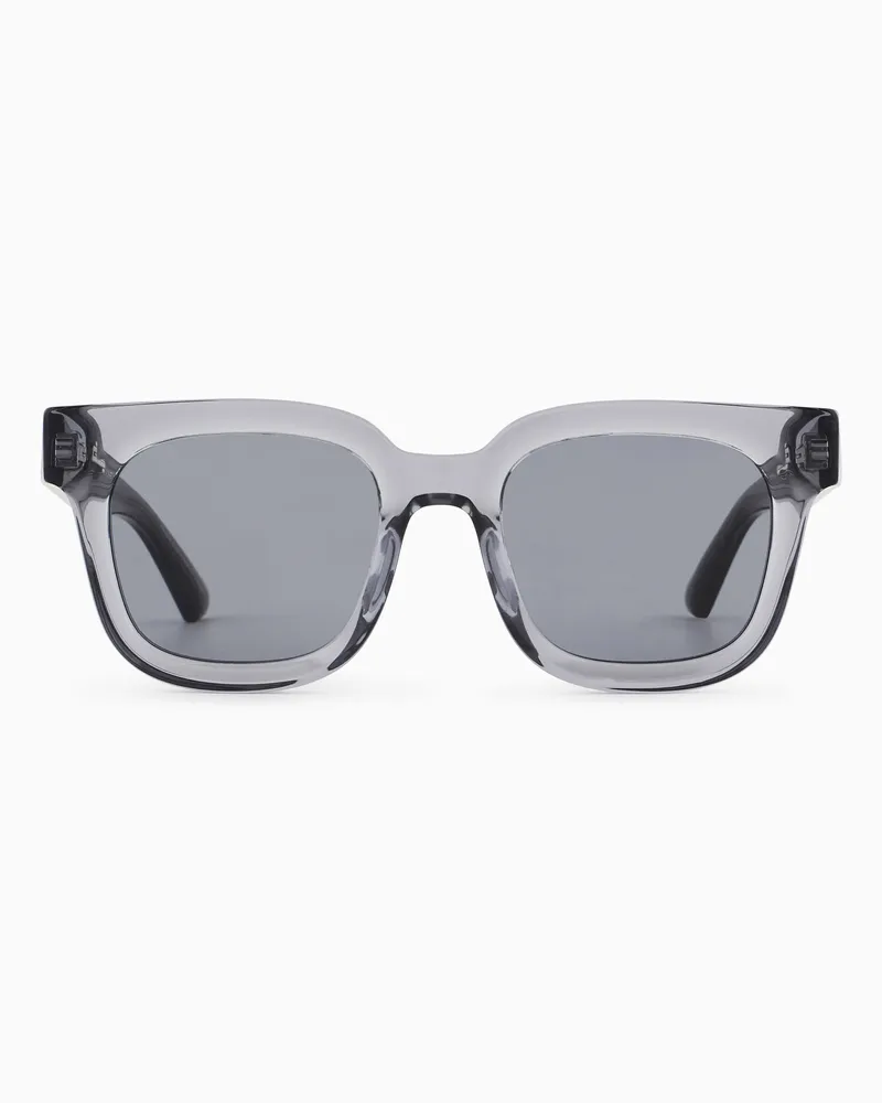 Emporio Armani Eckige Sonnenbrille für Damen Grau