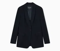 Einreihiger Blazer aus Enver-Satin
