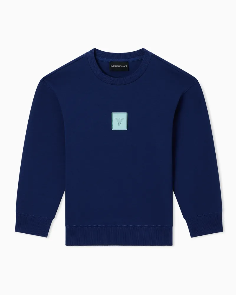 Emporio Armani Sweatshirts ohne Kapuze Blau