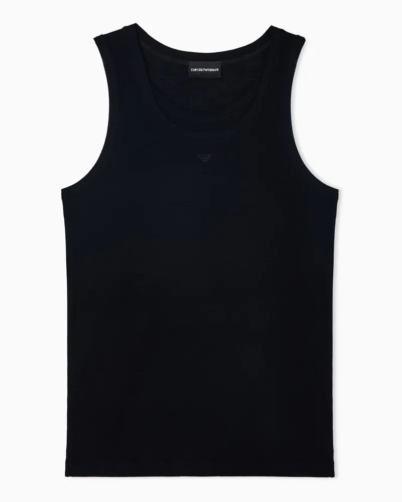 Emporio Armani Tanktop aus Jersey Limited Edition Schwarz