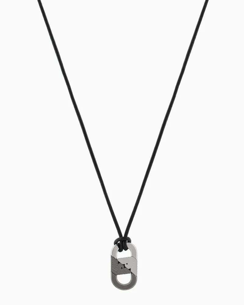 Emporio Armani Kette mit Anhänger aus zweifarbigem Edelstahl Mehrfarbig