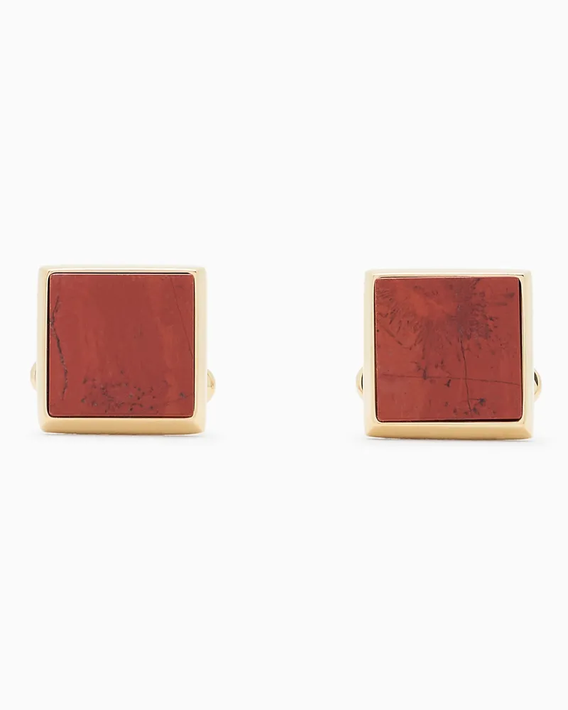 Emporio Armani Manschettenknöpfe mit Quarzstein Rot