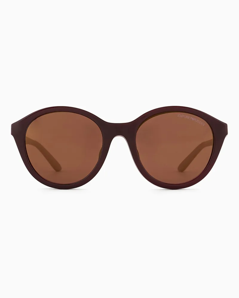 Emporio Armani Sonnenbrille für Kinder mit runder Fassung Rot