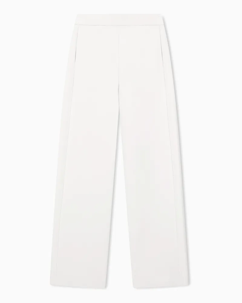 Emporio Armani ASV Hose mit elastischem Bund aus doppellagigem Jersey Beige