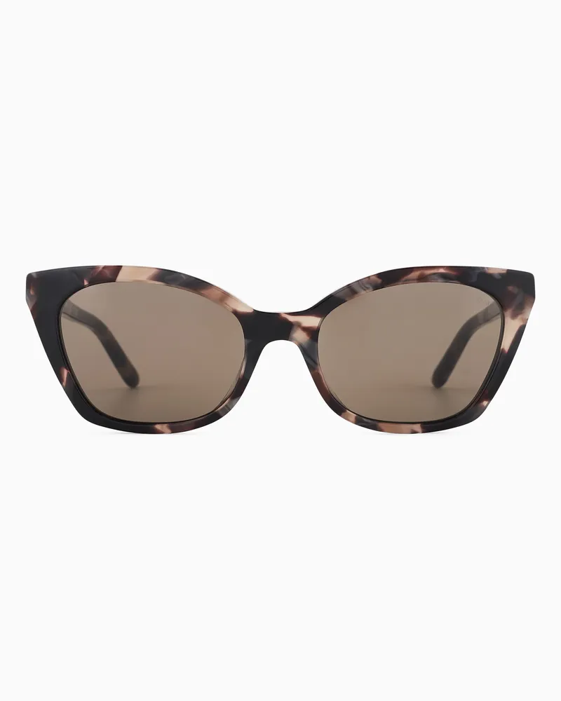 Emporio Armani Damen-Sonnenbrille in Cat-Eye Form Braun