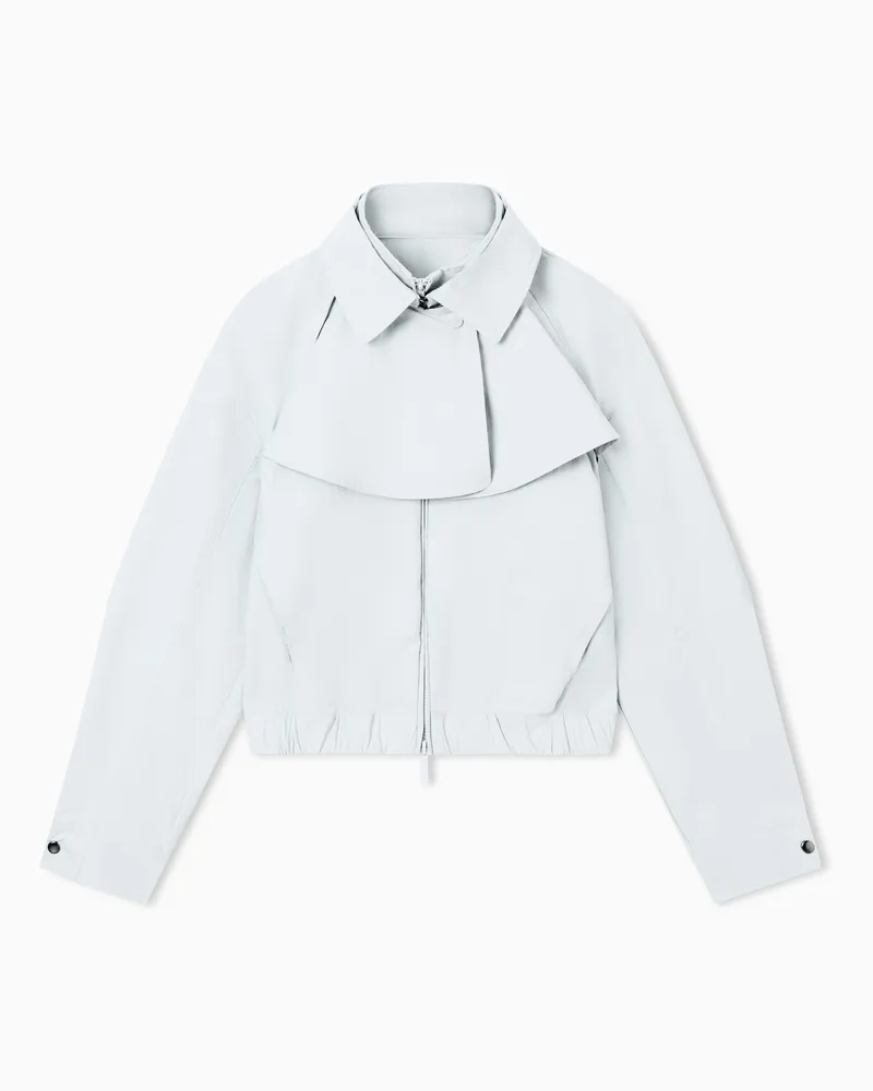 Emporio Armani 2-in-1-Blouson aus gebürstetem Nylon Hellblau