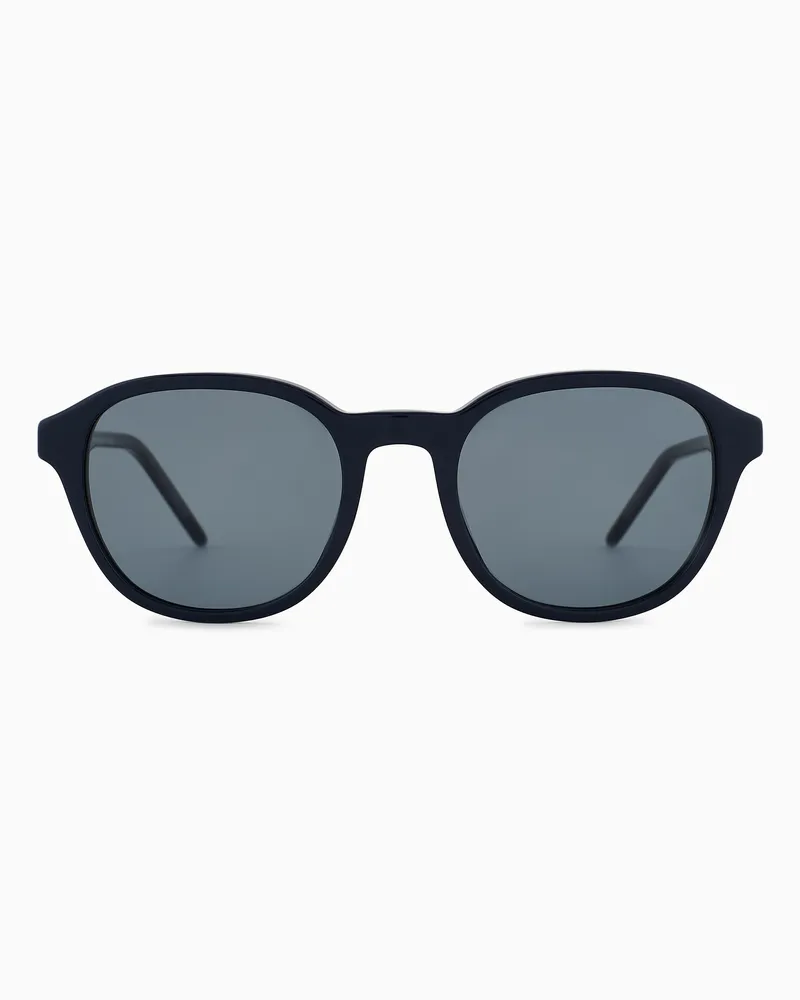 Emporio Armani Sonnenbrille für Herren mit Phantos-Fassung Blau