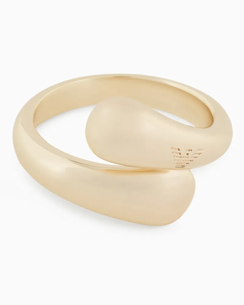 Emporio Armani Bandring aus goldfarbenem Messing Mehrfarbig